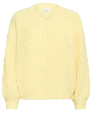 Saint Tropez V-Neck Knitwear - Amarillo