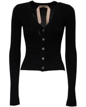N°21 Truien & Vesten ,Zwart ,V-Hals Vest
