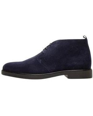 Poche Paris Lace-Up Boots - Azul