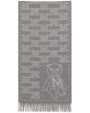 Max Mara Schal Mit Fransen - Grau