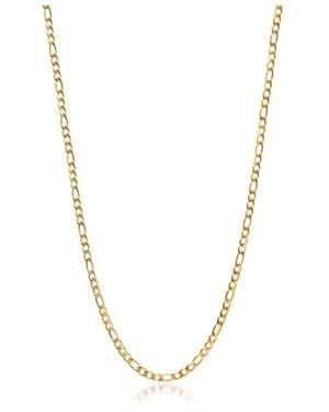 Nialaya Men gold figaro chain in 3mm - Metallizzato