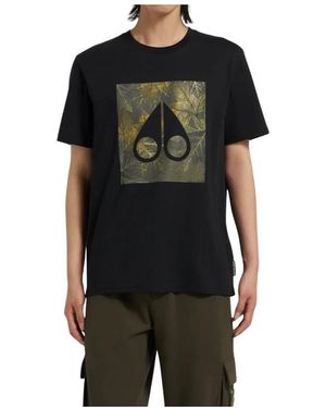 Moose Knuckles T-Shirts - Nero