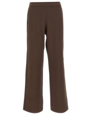 Elena Miro Straight Trousers - Marron