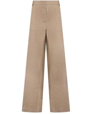 Philosophy Di Lorenzo Serafini Wide Trousers - Natural