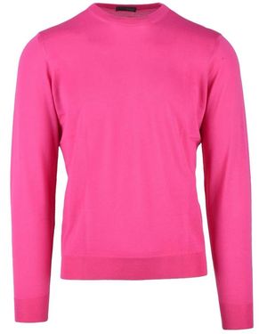 Drumohr Round-Neck Knitwear - Rosa