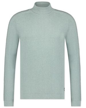 BLUE INDUSTRY Groene Katoenen Slim Fit Coltrui - Blauw