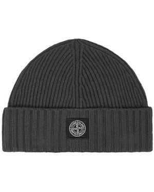 Stone Island Beanies - Negro