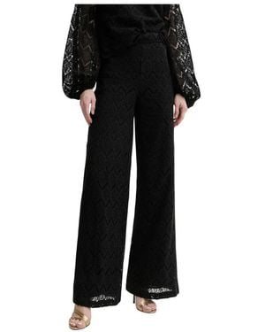 Twinset Wide Trousers - Negro