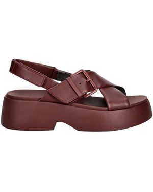 Camper Flat Sandals - Rojo