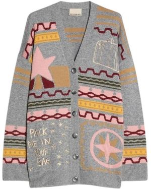 Pennyblack Truien & Vesten ,Grijs ,Wol Pbbdisco Cardigan