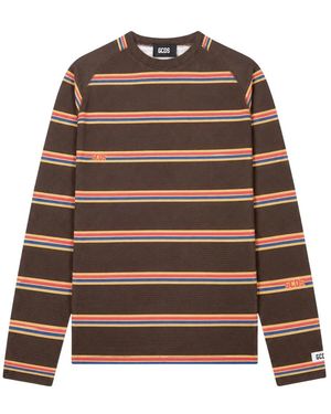Gcds Long Sleeve T-Shirts - Brown