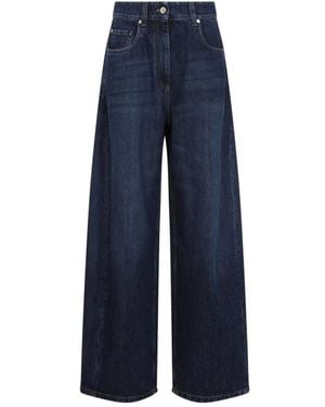 Brunello Cucinelli Wide Jeans - Blu