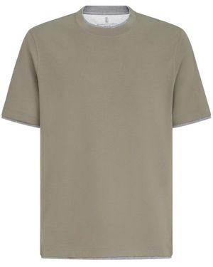 Brunello Cucinelli T-Shirts - Grigio