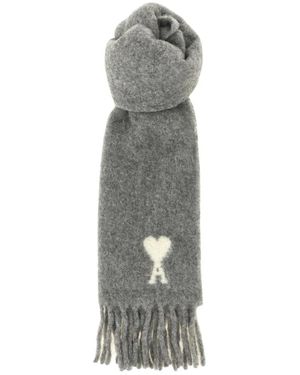 Ami Paris Winter Scarves - Gris