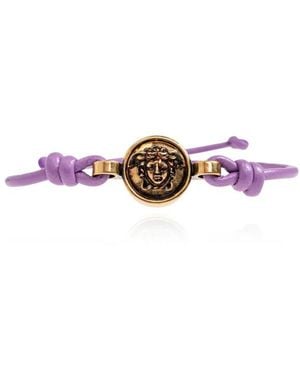 Versace Medusa Lederarmband - Lila