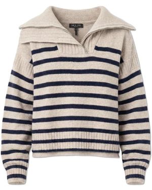 Rag & Bone Rollkragenpullover Mit Reißverschluss - Grau