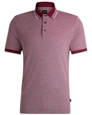 BOSS Tops ,Rood ,Katoen H-Prout 141 - Paars