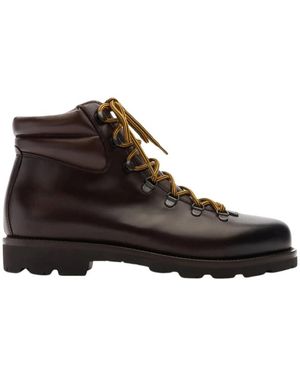 SCAROSSO Lace-Up Boots - Brown