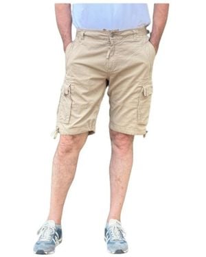 Aeronautica Militare Casual Shorts - Natural