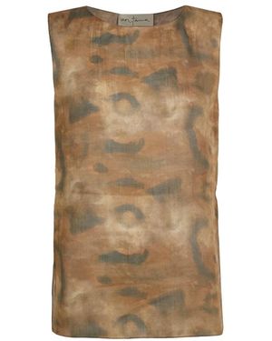 Cortana Sleeveless Tops - Brown