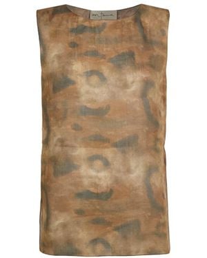 Cortana Sleeveless Tops - Brown