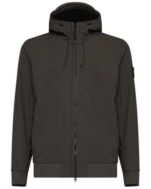 Stone Island Q100004 Soft Shell-R Jas - Grijs