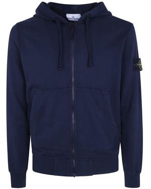 Stone Island Hoodies & Sweatvesten ,Blauw ,Hoodie Sweatshirt