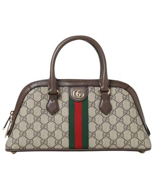 Gucci Elegante Mini Zip Schultertasche - Grau