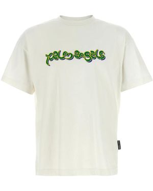Palm Angels T-Shirts - Green