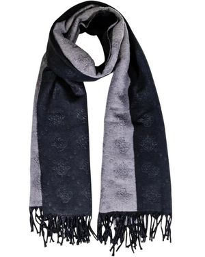 Guess Elegante Sjaal Van Polyamide, Polyester En Viscose - Blauw