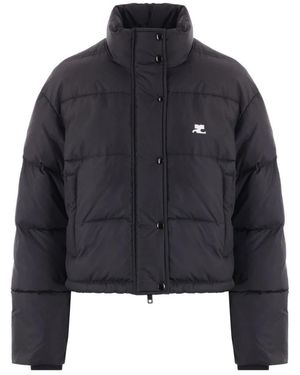 Courreges Winter Jackets - Black