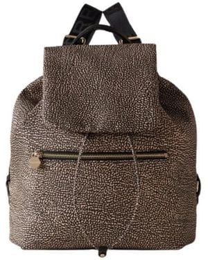 Borbonese Backpacks - Brown
