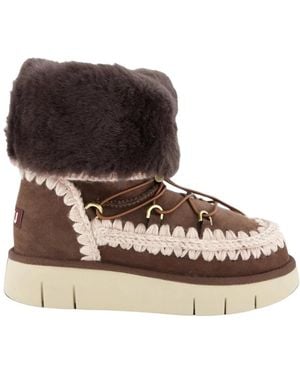 Mou Fitness ,Bruin ,Wol Bounce Boot Fur Cuff