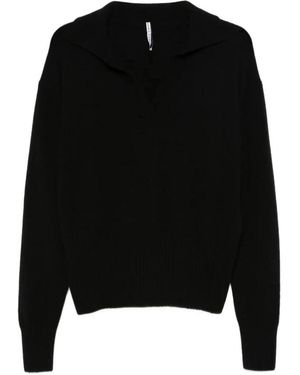Liviana Conti V-Neck Knitwear - Negro