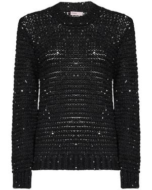 Herno Round-Neck Knitwear - Black