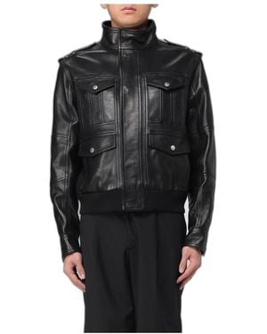 Balmain Leather Jackets - Negro