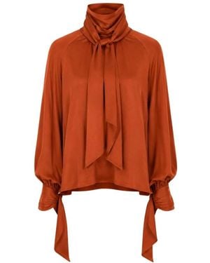 ROWEN ROSE Blouses - Orange