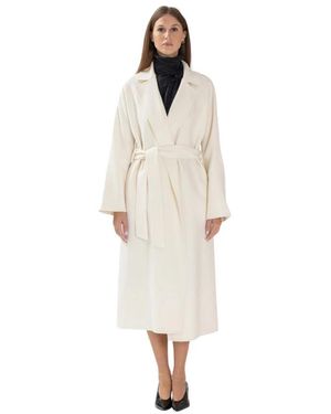 P.A.R.O.S.H. Jassen ,Wol Leak Coat - Wit