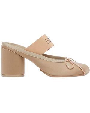 MM6 by Maison Martin Margiela Heeled Mules - Neutro