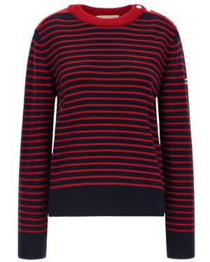 Ami Paris Round-Neck Knitwear - Rojo