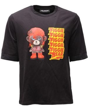 NEIL BARRETT｜SHORT-SLEEVED ROUND NECK T-SHIRTS (Jurassi Neil Barrett Jurassic Park Print T-shirt | Black | FARFETCH ID