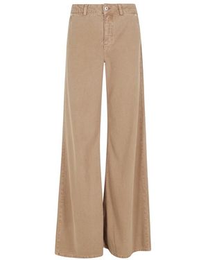 Blumarine Wide Jeans - Natural