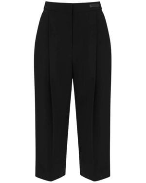 Elisabetta Franchi Cropped Trousers - Black
