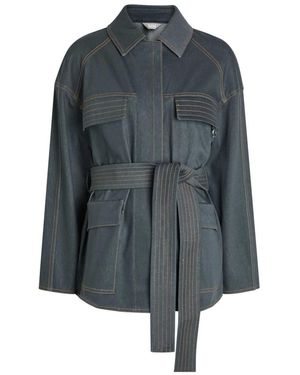 Max Mara West Gürteljacke - Grau