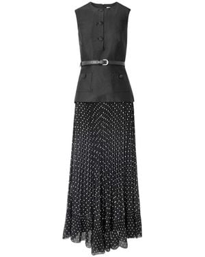Self-Portrait Maxi Dresses - Nero