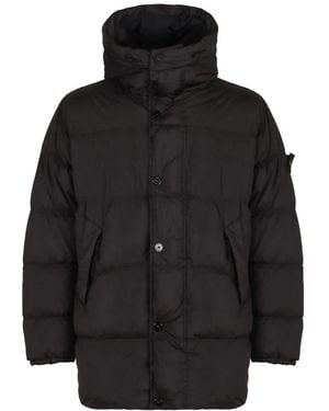 Stone Island Down Coats - Nero