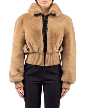 Pinko Faux Fur & Shearling Jackets - Neutro