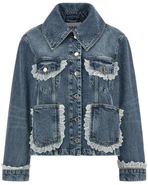 Ganni Denim Jacket - Blauw