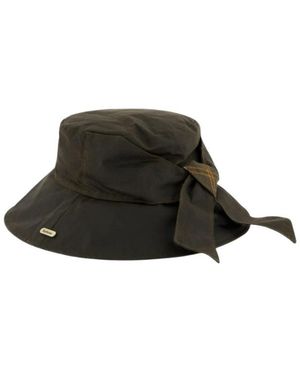 Barbour Accessoires ,Groen ,Katoen Brambling Wax Hat - Zwart