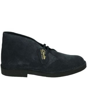 Clarks Blaue Wildleder Desert Boot Evo Schuhe